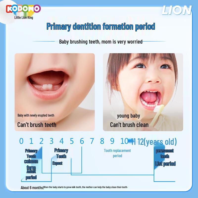 Lion Kodomo Children's Soft Bristle Toothbrush