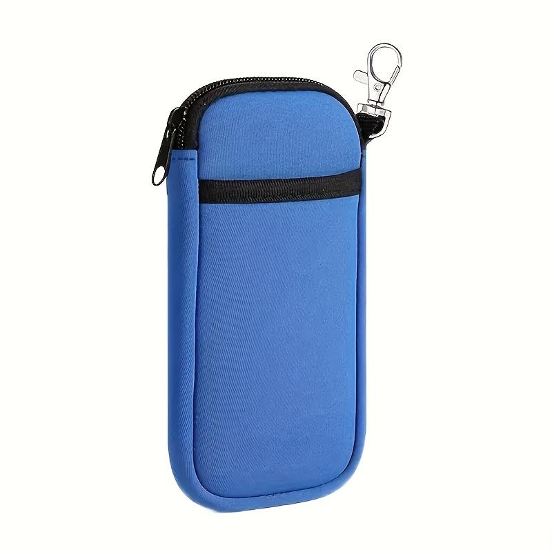1pc Portable Glasses Protective Case, Glasses Bag Portable Mobile Phone Storage Bag Diving Coin Purse Double Pocket Storage Bag Storage Bag
