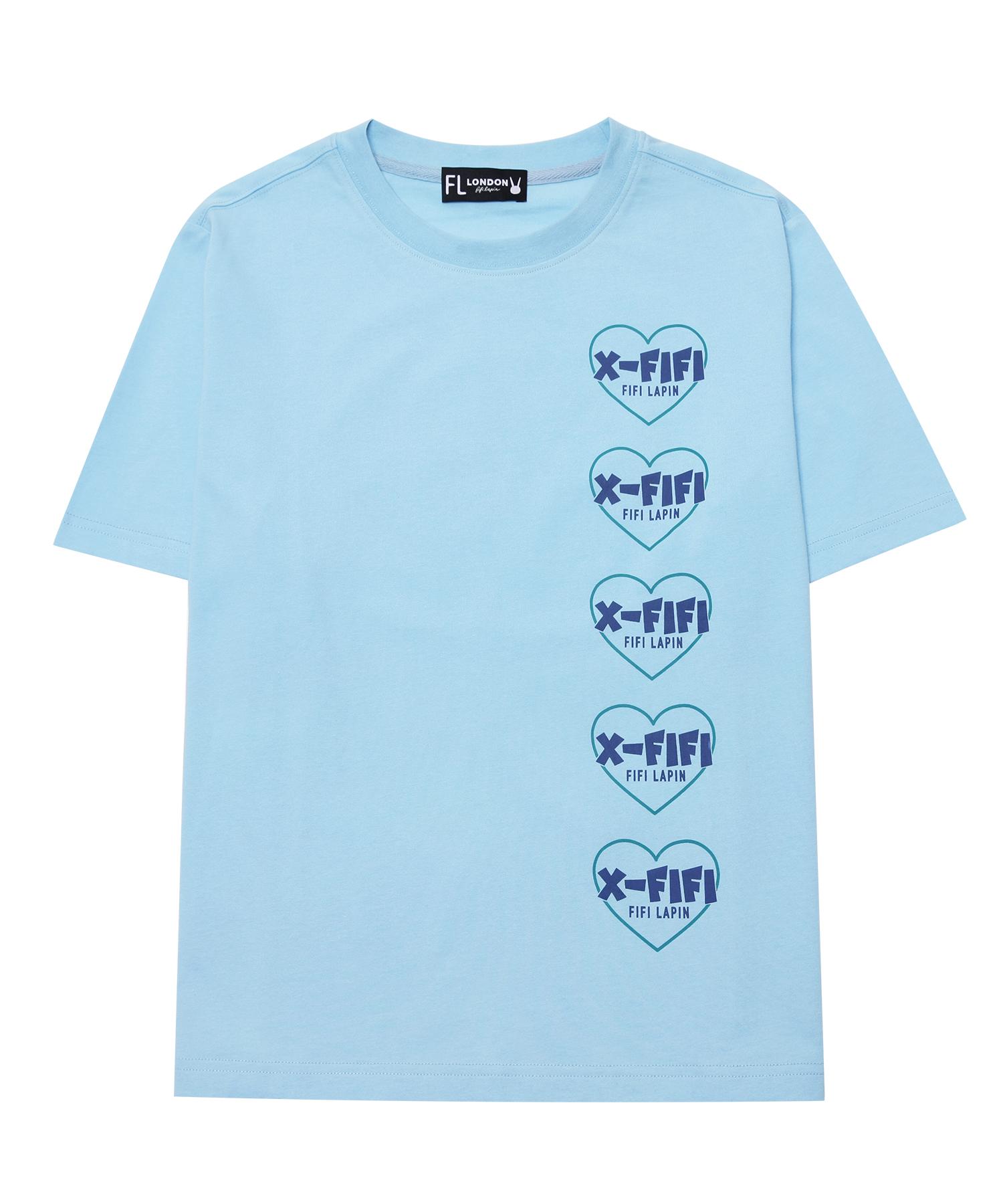 Pipilapin X-Fifi Heart Graphic Short Sleeve T-Shirt/Fm8Wts17F Blue One