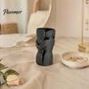 Modern Living Room Table Centerpiece Couple Embracing Abstract Vase, Matte Black Decorative Sculpture, Style Romantic Home Atmosphere Ornament