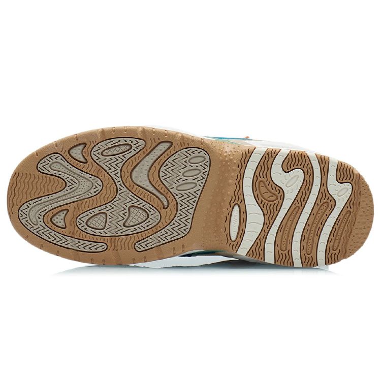 Li Ning CF The One Thick Sole Height Increasing Cushioning Versatile Bread Shoes Low Top Casual Shoes Men sneaker Blue AGCR437-1