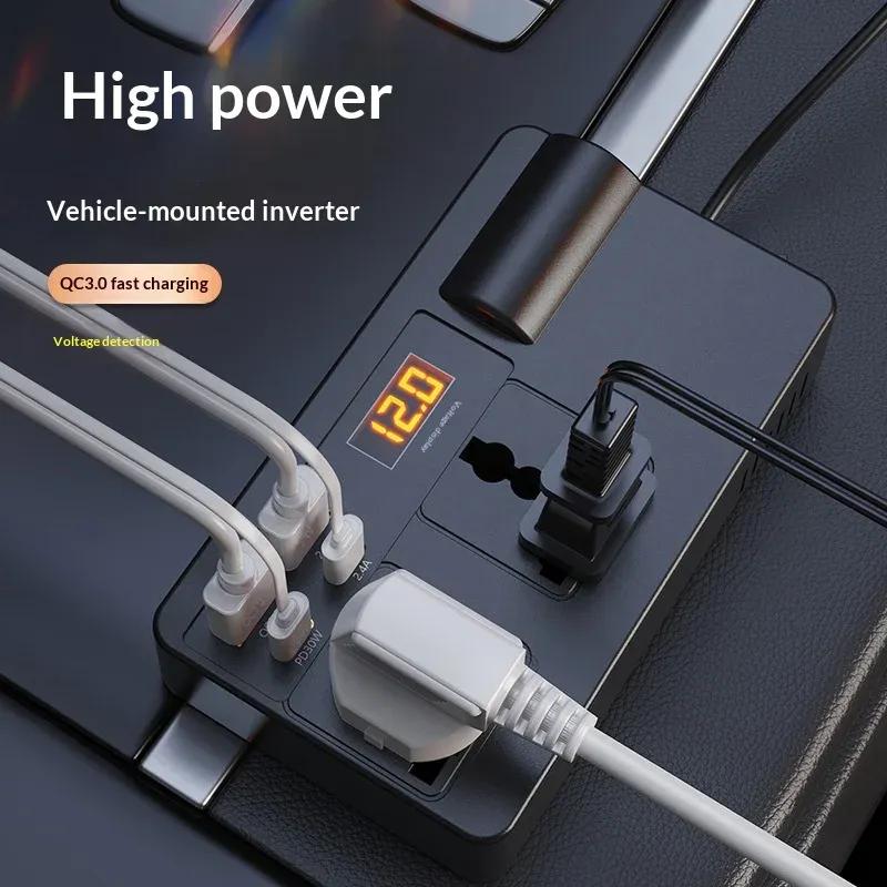Car Power Converter Car Inverter 12V24V To 220V Multi-function Socket Mobile Phone Charger