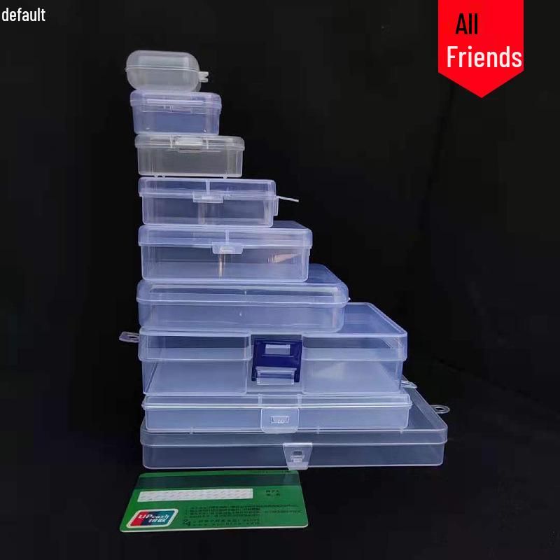 Square Transparent Plastic Earplug Storage and Display Box Set Square 5.5*5.5*2cm прозрачный