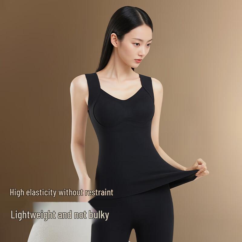 

Женский термокомплект базового слоя: жилет и леггинсы с встроенным бюстгальтером L