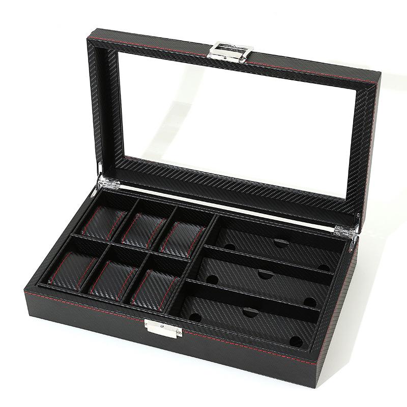 "Carbon Fiber Watch & Jewelry Box for Men and Women"