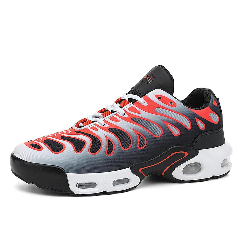 

39-46 Мужская мода больших размеров Тренд Подошва с воздушной амортизацией Спортивная и повседневная обувь Кроссовки Папины кроссовки 46 белый/чёрный