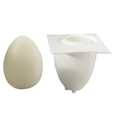 Cute Egg Shape Candle Making Mold Unique Resin Casting Silicone Mould for DIY Handmade Scented Candle Soap Cake Mould