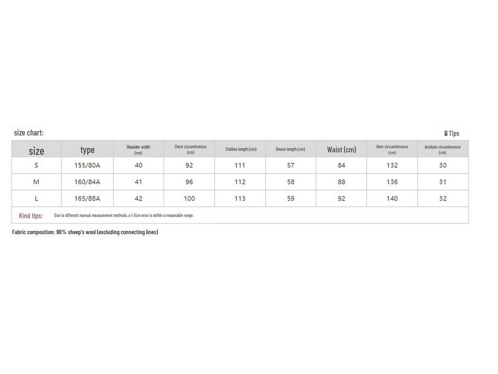 Mokana Women's Hepburn Style Merino Wool Double-sided Coat MKNJD2987