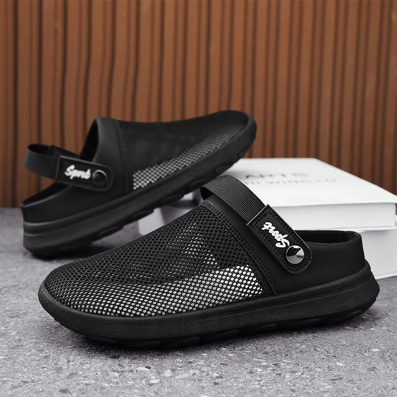 Summer New Shoes for Men Fashion Sandals Breathable Air Mesh Sport Style Casual Shoes Out Slip-on Loafers