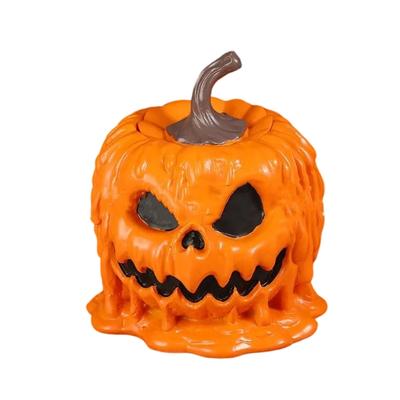 Large Capacity Resin Pumpkin Candy Bowl with Lid Home Decoration Unique Gift Halloween Party Table Centerpiece