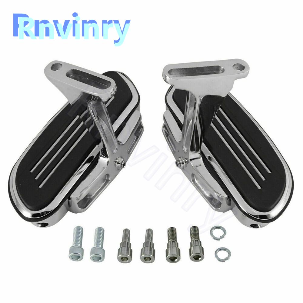 1Pair Motorcycle Pegstreamliner Passenger Rear Footboard Bracket For Harley Touring Street Electra Glide Road King 1993-2025