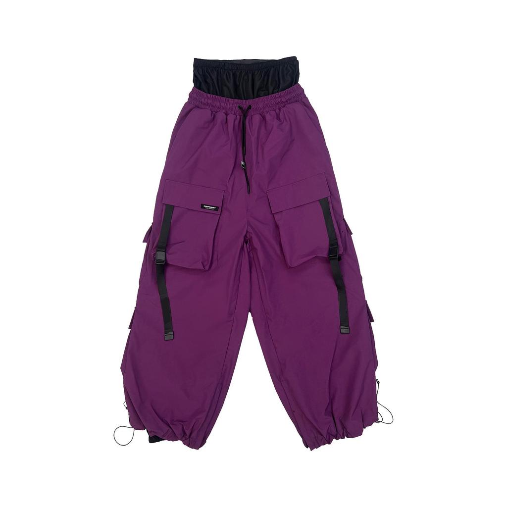 Ice Degree Unisex Waterproof Ski Pants - Violet, Heavy Duty, Multi-Pocket, Wear-Resistant