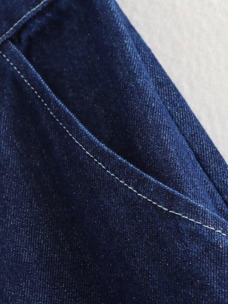 2025 Spring Women's European & American Fashion: Loose Belted Top & High-Waist Long Pants