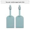 Customizable PU Leather Luggage Tag with Anti-Lost Feature and Airplane Design