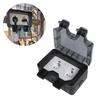 Waterproof and Dustproof Double European Socket with Integrated Switches and Indicators for Outdoor Safety