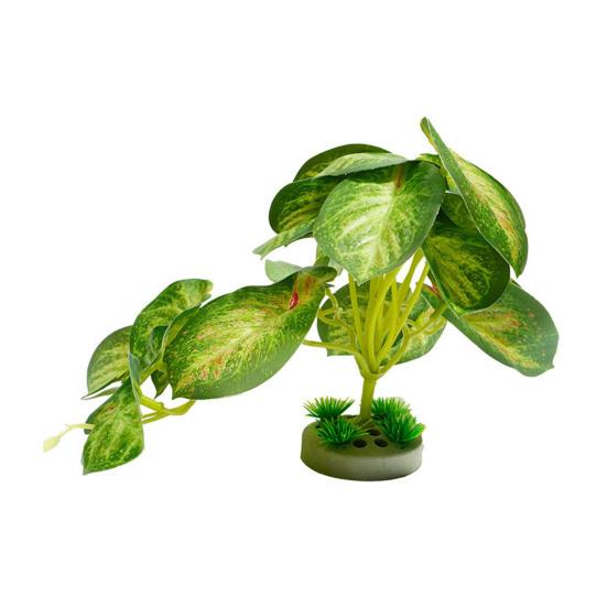 Reptilienbecken Künstliche Pflanzen Dekoration Chamäleon Eidechse Laubfrosch Schildkröte Terrarium Zubehör Tier Sonnenplatz mit Saugnapf