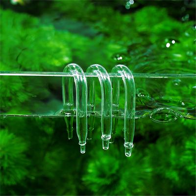 Transparent Glass Co2 Refiner U Shaped Air Pipe Connector Fish Tank Aquarium Equipment N
