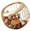 Modern Tall Black Iron Fruit Basket