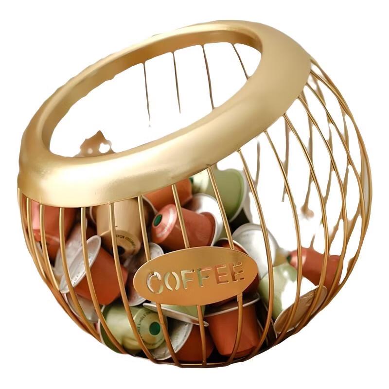 Modern Tall Black Iron Fruit Basket