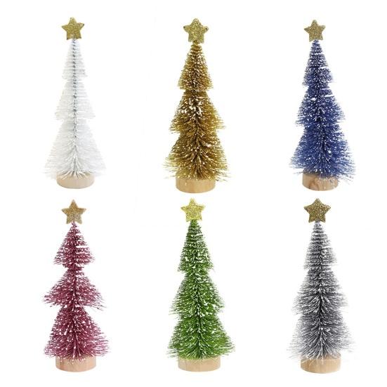 Mini Christmas Tree Decoration Small Desktop Ornament Reusable Holiday Essential Festive Party Atmosphere Enhancer