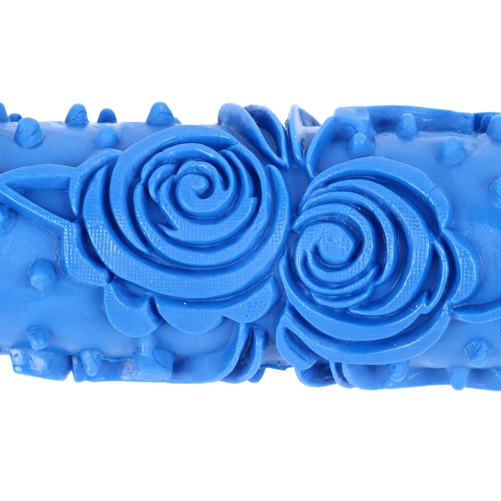 Rubber Pattern Paint Roller Reusable Easy Clean Decorative Paint Roller Soft Texture Texture Roller Home Art Projects