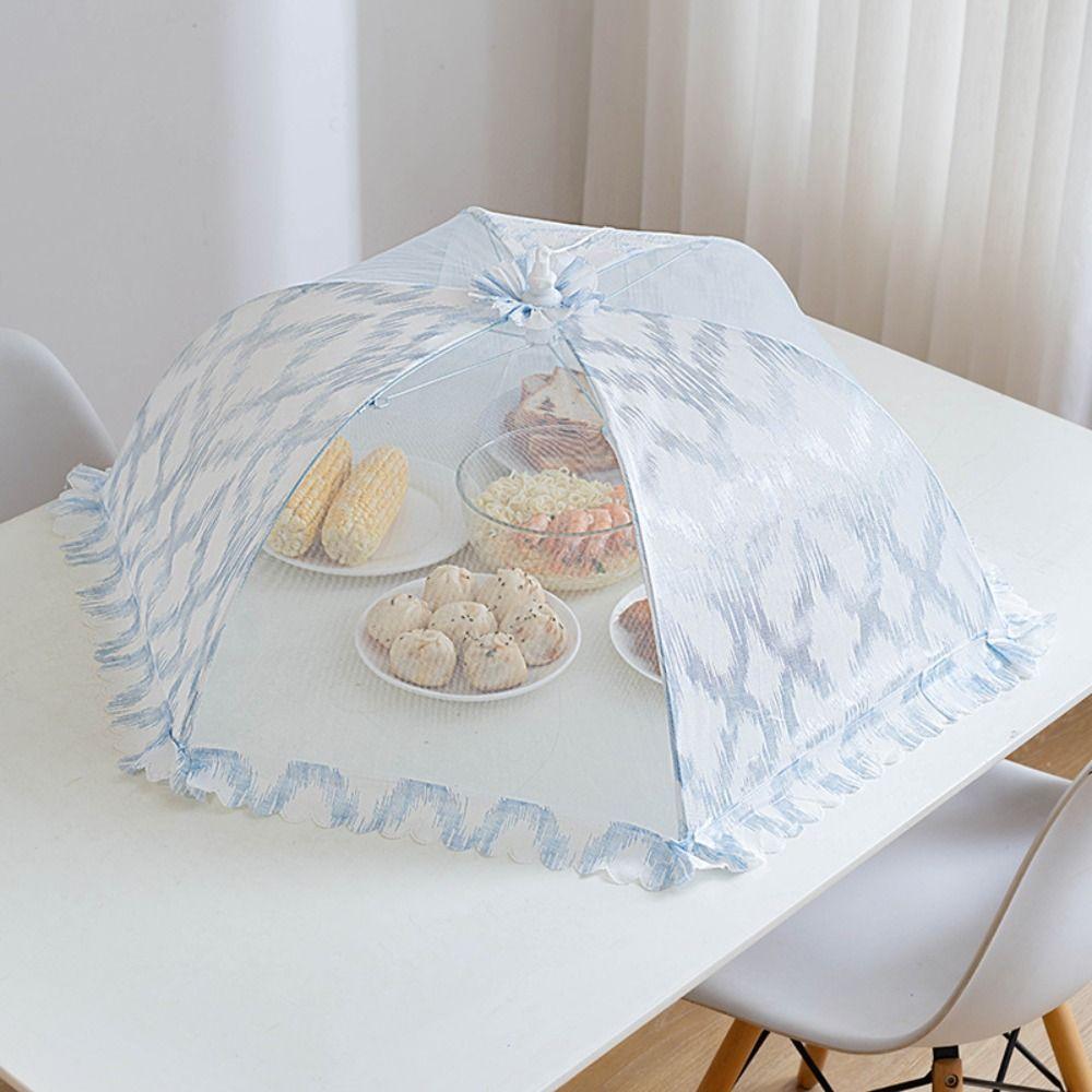 Foldable Mesh Food Cover Lace Fabric Dish Tent Stain Proof Food Net  Kitchen