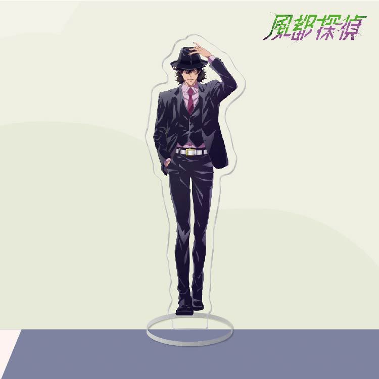 Anime akrila statīvs darbības figūras rotaļlieta Futo detektīvs PVC lāzera darbvirsma Hidari Shotaro statīvs modelis rotaļlietas dāvana