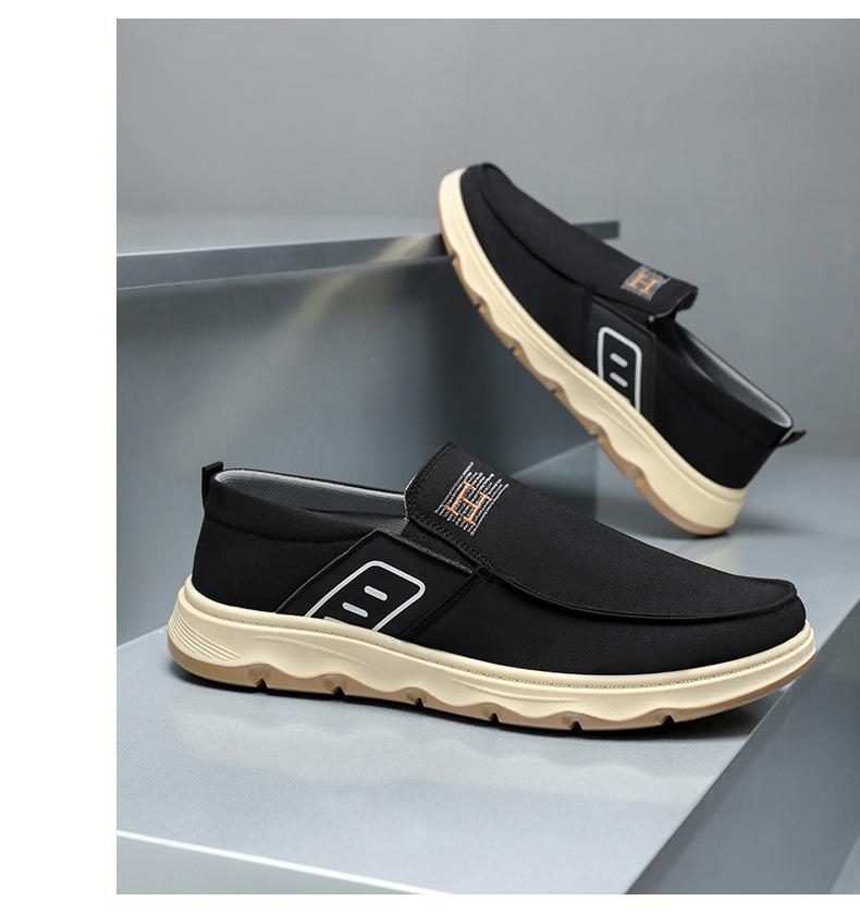 2025 Frühling Herren Slipper Atmungsaktiv Weiche Gepolsterte Sohle Geruchsfrei Rutschfest Leicht Lässige Arbeitsschuhe für Herren