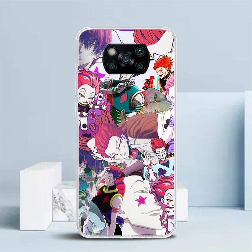 HunterX Hisoka Phone Case For Xiaomi Poco F7 Ultra X5 X6 X7 Pro M7 Redmi 15C 15 13C 13 12C 12 10C 10 10A 9 9C 9A 9T Cover Poco X