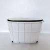 Large Capacity Metal Rear Basket with Backrest for E-bike Helmet and Backpack Storage