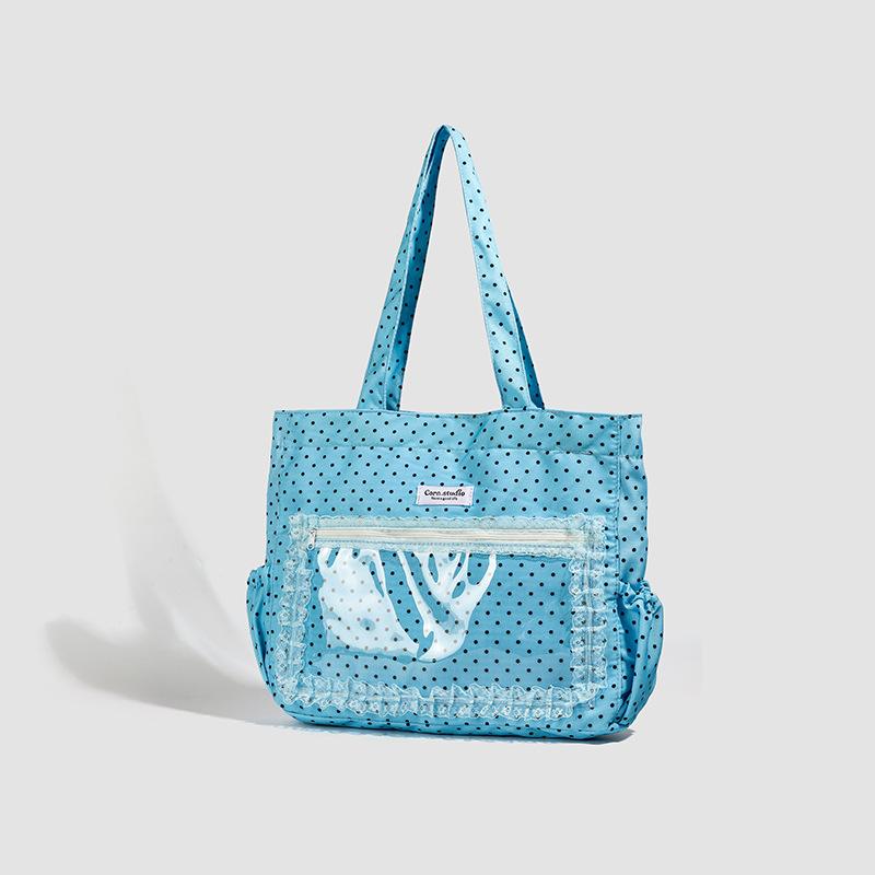 

Вместительная сумка-тоут, нишевый дизайн, на одно плечо, ручная, сумка для поездок на работу, женская сумка синий