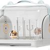 Baby Bottle Drainer Rack Holder, Countertop Dryer, Dustproof ,Nursing Storage Box with