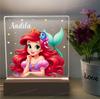 Colorful Mermaid Princess Girls Room Decor Name Night Light Acrylic LED Personalized Kids Gift Birth Christmas Present