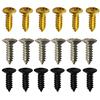 50PCS/Set 3*12mm Size Guitar Protective Plate Screw Gold Silver Black Available Cavity Cover Screw Guitar Guitarra Accessory ZYF