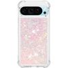 Case for Google Pixel 9/Google Pixel 9 Pro, Glitter TPU Cover Clear Flowing Quicksand with Anti-Fall Bumper Corner Shockproof Girly Case for Google