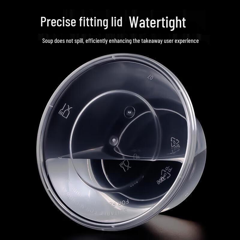 ZLIII Disposable Round Transparent Food Container