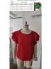Women's Summer Double-layer Ruffled Sleeve Round Neck Pullover T-shirt