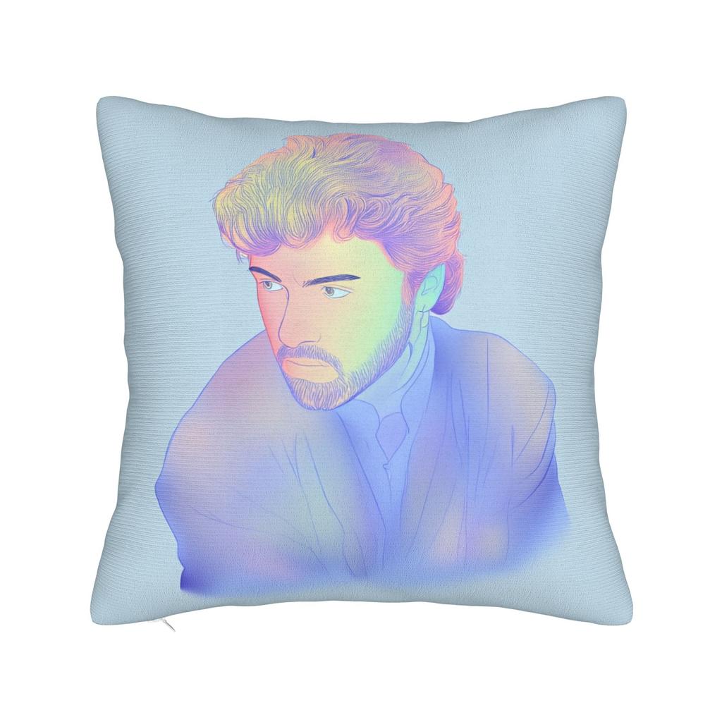 Pillow Case Singer George Michael Soft Pillow Cover For Sofa Car Home Decor Funny Pillowcases