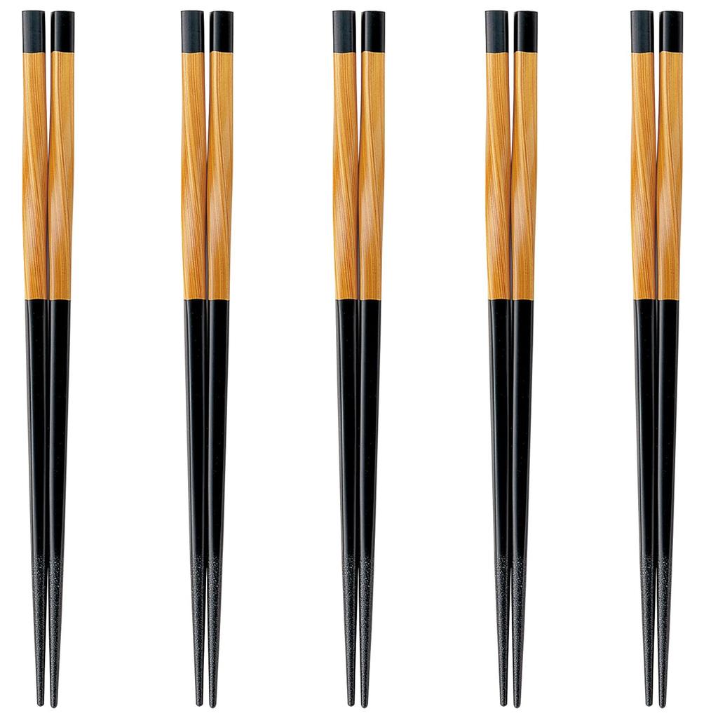 Happy Set of Made In PID4487 J-kitchens Chopsticks, 5, Material Wood, Chopsticks, Japan,
