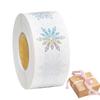 Snowflake Envelope Stickers 500 Pieces Round Adhesive Glitter Snowflake Christmas Stickers Winter Holiday Envelope Scrapbook
