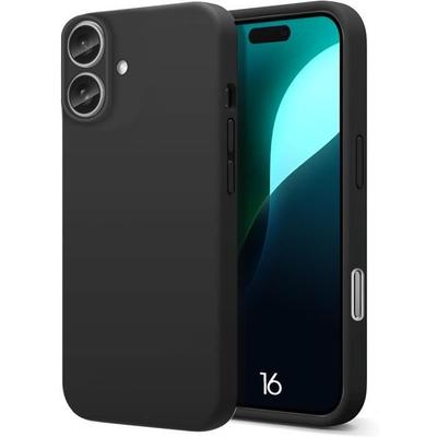 Protective Case - EF CONNECTION - for iPhone 16 - Liquid Silicone - Ultra Slim - Anti-Scratch