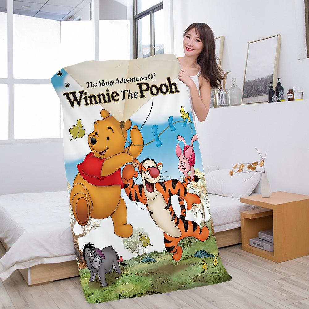 

Winnie the Pooh Bear Big Microfiber Beach Towels Quick Dry Towel Sand Beach Towels Pool Towel for Travel Swim Pool Yoga W30*H60(CM)