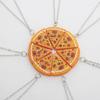 7Pcs Fun Pizza Pendant Necklace/Keychain Accessory for Daily Wear Dates Parties