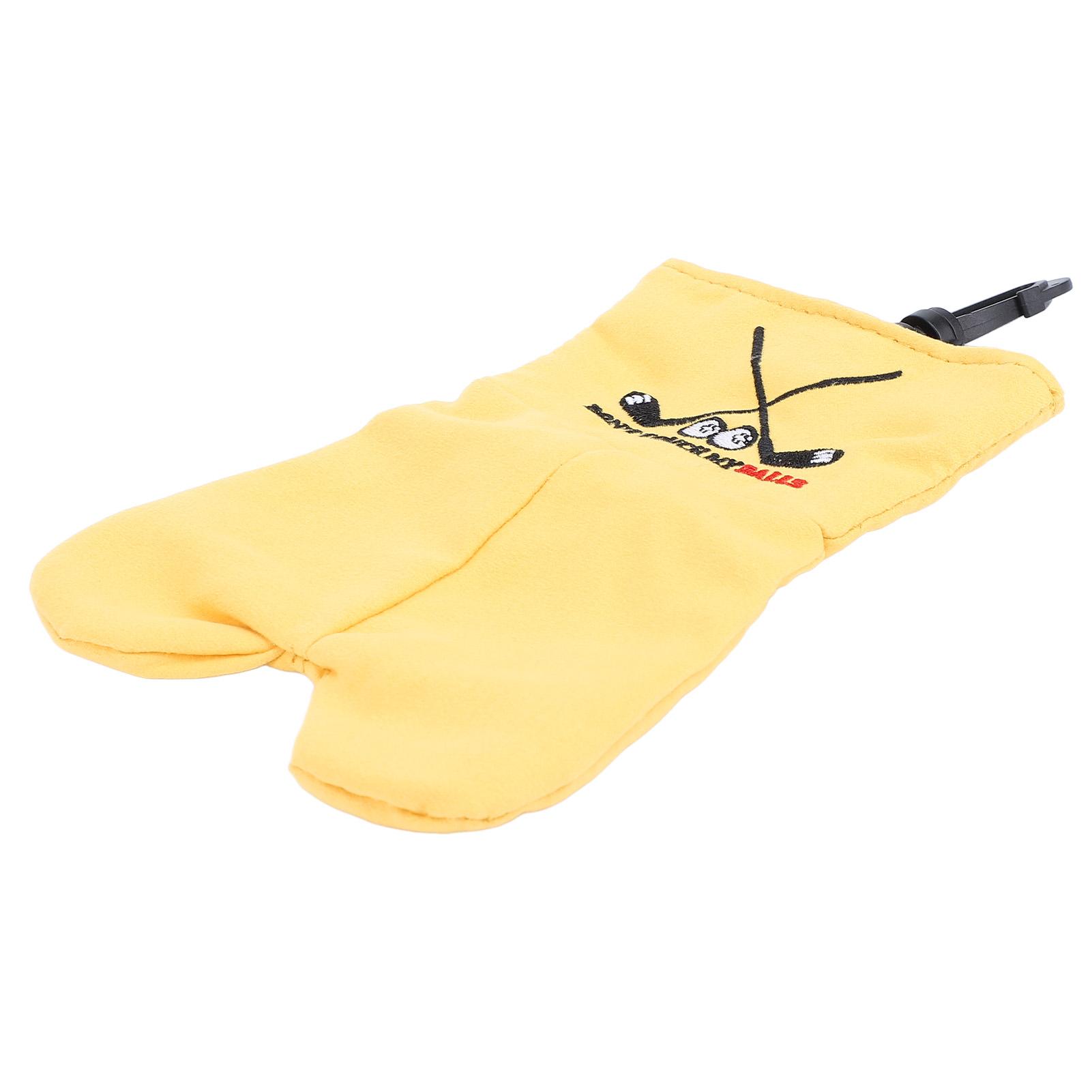 

Смешной мешочек для мячей Двусторонний бархатный Многоразовый Подвесной крючок Вмещает 2 мяча Смешной принт Мяч