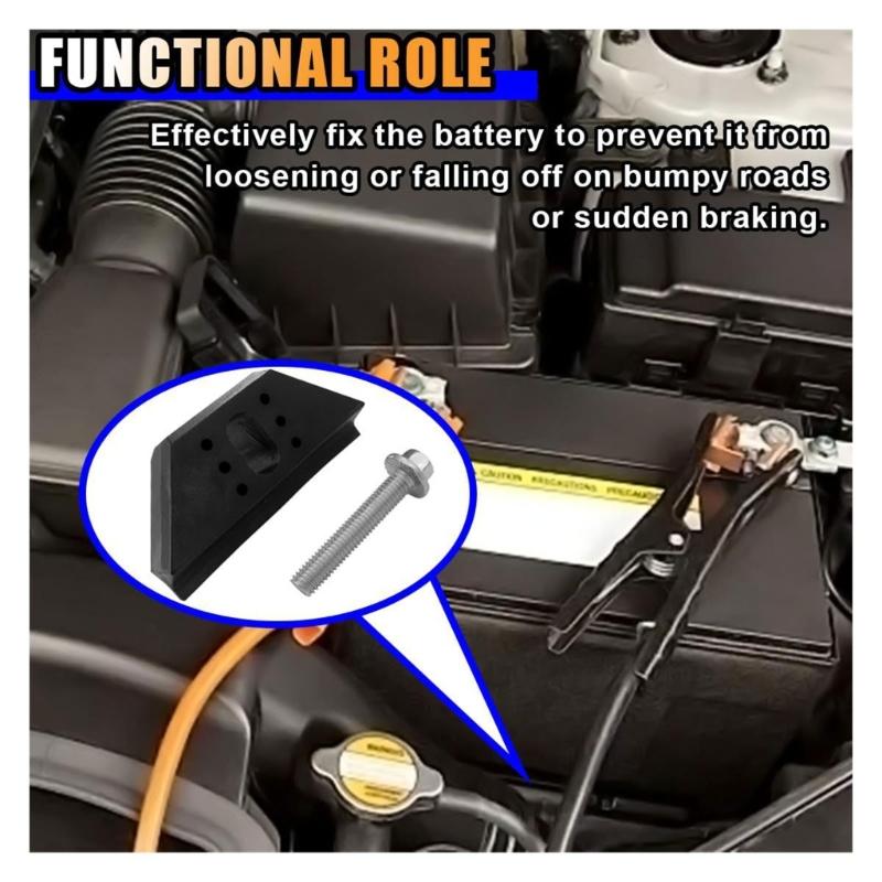Car Battery Hold Down Kit 14005061 Base Clamp Battery Hold Down Bracket Automotive Accessories Easy Installation
