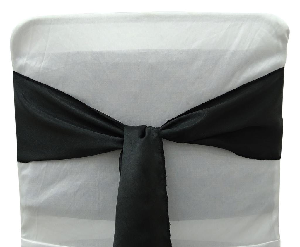 Darling Souvenir Pack Of 125 Satin Chair Sashes Bow Sash For Wedding & Events Supplies Party Decoration Chair Cover Sash - Colors