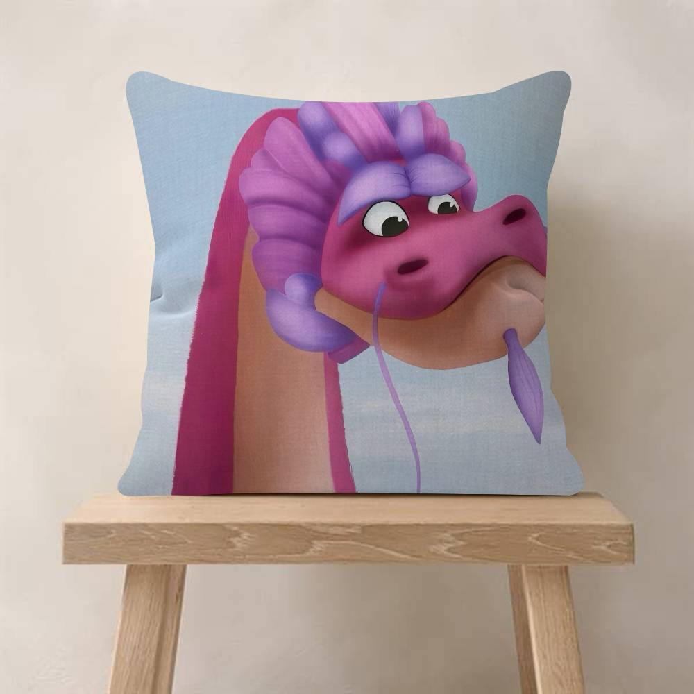 Cartoon Wish Dragon Movie Cushion Cover Pillowcase Upholstery Sofa Throw Pillow Home Decor Pillowcas