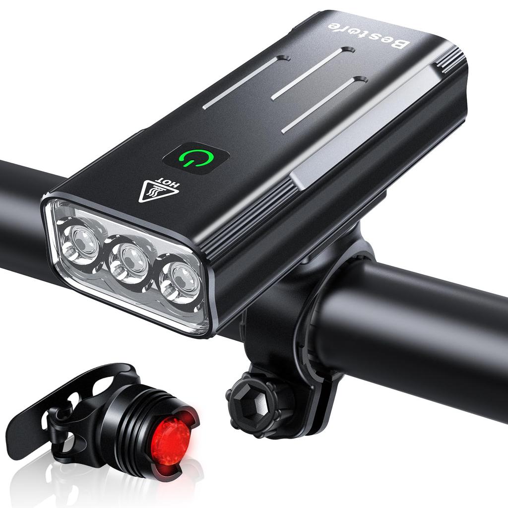 Bestore Bicycle Light USB Waterproof LED 800 with Mobile Function and 3 Dimming for Cross Road and Dog Includes Japanese Instructions [5200mAh