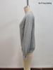 2025 Autumn/Winter Women's Solid Deep V-Neck Patchwork Long Sleeve Casual Sweatshirt