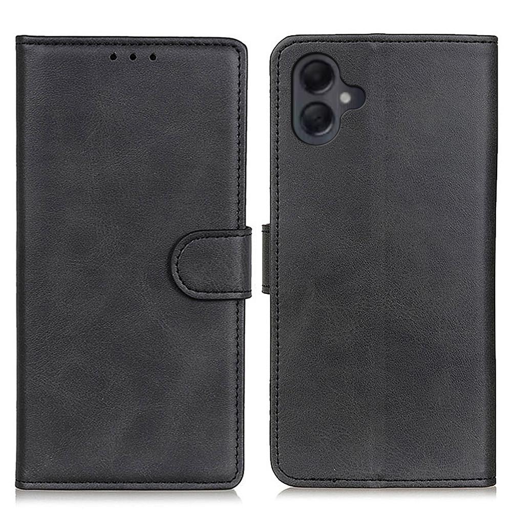 For Samsung Galaxy A06 4G Stand Wallet Case Cowhide Texture Leather Phone Cover